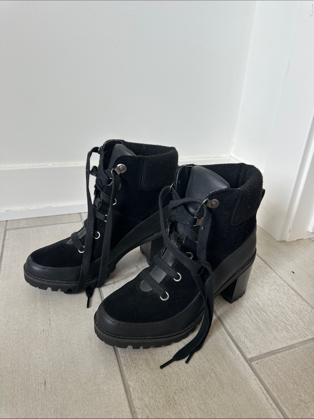 UGG Black Redwood Ankle Boots